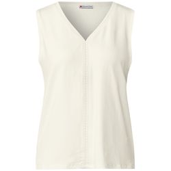 Street One Jersey-Top mit Häkeldetails - beige (10108)
