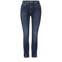 Street One Jeans mit Schlitz und Nieten - blau (17051)