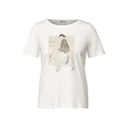 Street One Softes Shirt mit Print - weiß (30108)
