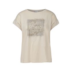 Street One Washed-Look Artwork Shirt - beige (36620)