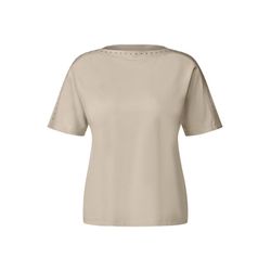 Street One T-Shirt mit Nieten - beige (16620)