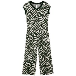 Street One Gemusterter Jumpsuit - grün (36618)