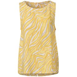 Street One Top with button placket - yellow (36901)