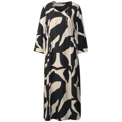 Street One Gemustertes Midi-Kleid - grau (25931)