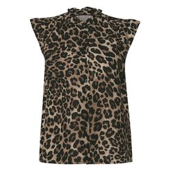 Street One Leinenmix Leo-Bluse - schwarz (30001)