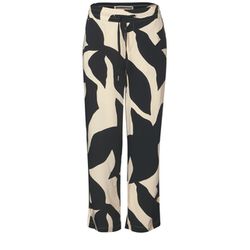Street One Patterned wide leg pants - gray (25931)