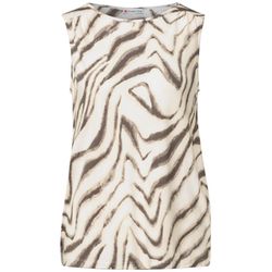 Street One Top basique à motifs - beige (36770)