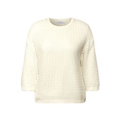 Cecil Pullover im Häkel-Optik - weiß (13474)