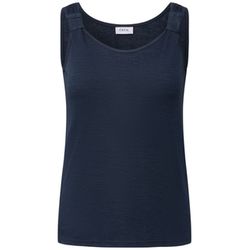 Cecil Top in Strick-Optik - blau (16715)