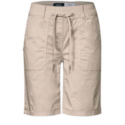 Cecil Twill shorts in a washed look - beige (15603)