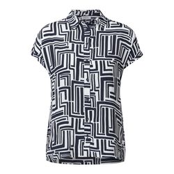 Cecil Patterned blouse - blue (25512)