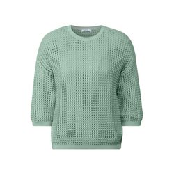 Cecil Crochet-look sweater - green (16695)