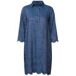 Cecil Lyocell Kleid mit Stickerei - blau (10281)