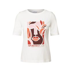 Cecil T-Shirt mit Print - weiß (33474)