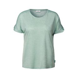Cecil Linen look glitter shirt - green (16246)