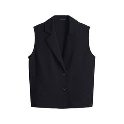 Opus Regular viscose blend vest - Wilessa - black (900)