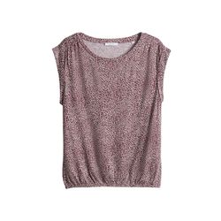 Opus Regular Printshirt aus ECOVERO™ Viskose - Struki minimal - lila/rot (40036)