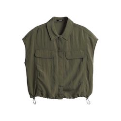 Opus Regular Crashbluse mit Utility Details - Fropi - grün (30034)