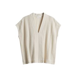 Opus Loose jersey shirt - Saniela - beige (20003)