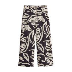 Opus Wide Culotte im Allover Print - Misha tropical - beige/braun (20024)