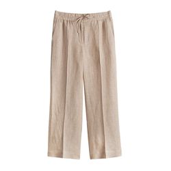 Opus Linen trousers - Maikito linen - beige (20003)