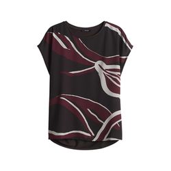 Opus Regular print shirt - Sopika print - brown (20024)