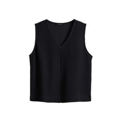 Opus Regular Sweattop in Strickoptik - Gopica - schwarz (900)