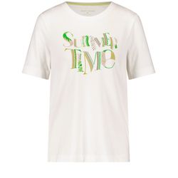 Gerry Weber Collection T-shirt avec imprimé sur le devant - beige/blanc (09124)