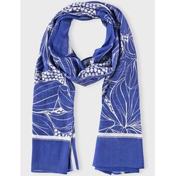 Gerry Weber Collection Softer Schal mit Allover-Dessin - blau (08088)