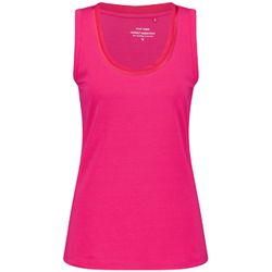 Gerry Weber Collection Basic Top mit Chiffonblende - pink (30926)