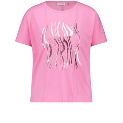 Gerry Weber Collection T-Shirt mit metallischem Frontprint - pink (03074)