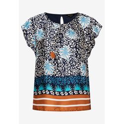 More & More Patch shirt with print - blue (6370)