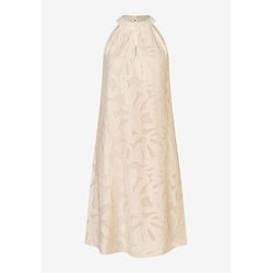 More & More Kleid mit floralem Ausbrenner-Dessin - beige (0024)