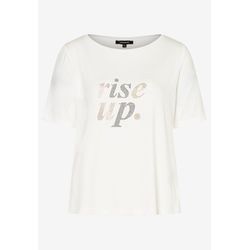 More & More T-shirt with stone lettering - beige (0041)