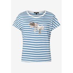More & More Striped shirt with sequin trim - blue (2335)