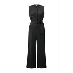 Yaya Jersey-Jumpsuit mit Bindegürtel - schwarz (99989)