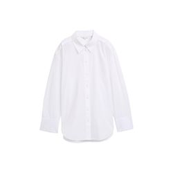 Tom Tailor Loose fit poplin shirt blouse - white (20000)