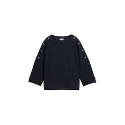 Tom Tailor Sweatshirt mit Knopf-Details - blau (11019)