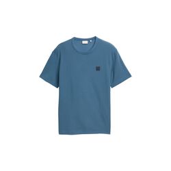 Tom Tailor Ripp Henley Langarmshirt mit Brusttasche - blau (38224)