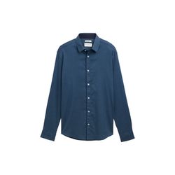 Tom Tailor Regular Fit Hemd mit Struktur - blau (38449)