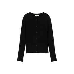 Tom Tailor Denim Cardigan avec structure côtelée - noir (14482)