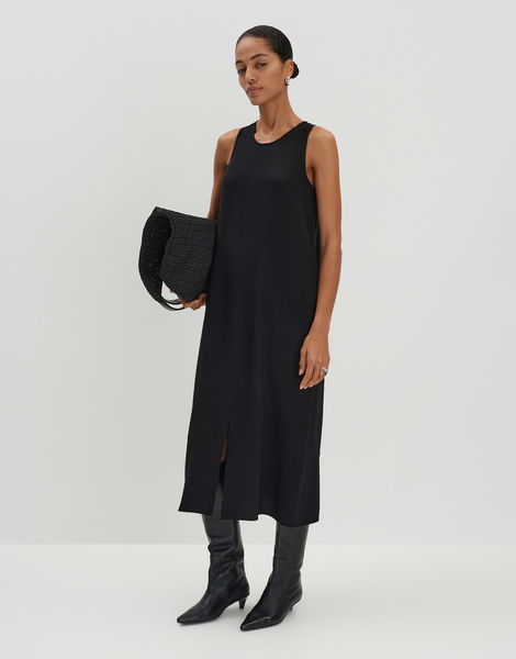 someday Trägerkleid mit sportlichem Rückenausschnitt - Qhili - schwarz (900)