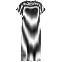 Samoon Kleid in Streifenmuster - schwarz (01103)