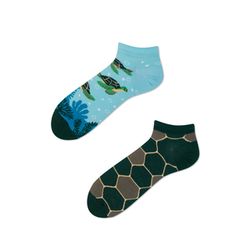 Many Mornings Socken - Turtle Time - blau/grün (00)