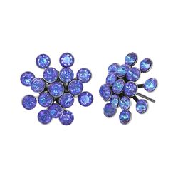 Konplott Ohrstecker - Magic Fireball - blau/silver (0040)