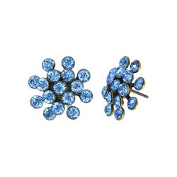 Konplott Ohrstecker - Magic Fireball Mini - blau/gold (0040)