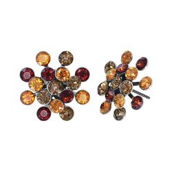 Konplott Ohrstecker - Magic Fireball - braun/gelb/silver (0040)