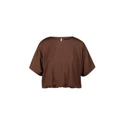 Zero Satinbluse - braun (7385)