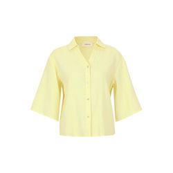 Cartoon Linen blouse - yellow (5414)