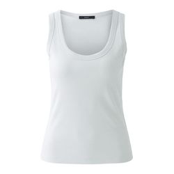 Oui Tank Top Viskose mit Glanzgarn - grau (9087)